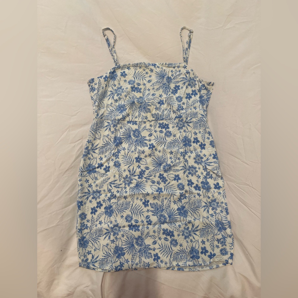 Wild Fable Blue Floral Mini Dress